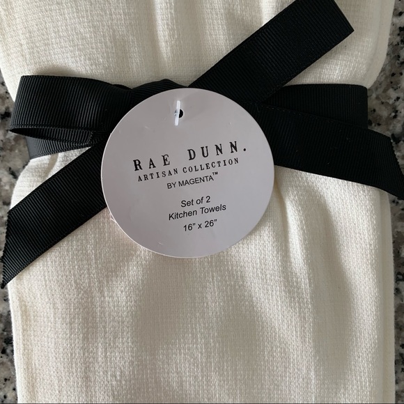 Rae Dunn Kitchen Towel Set of 2 Pumpkin Spice - Picture 3 of 4